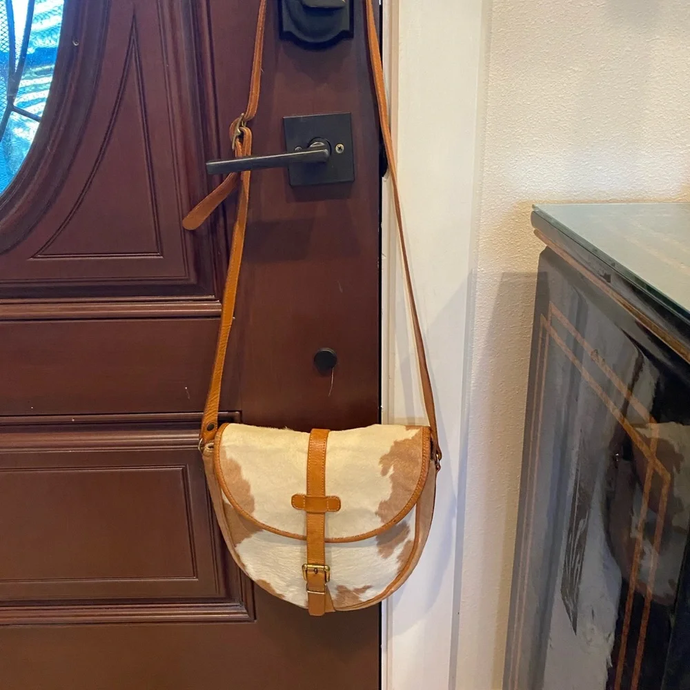 KATHERINE WARD VINTAGE CALF HAIR CROSSBODY